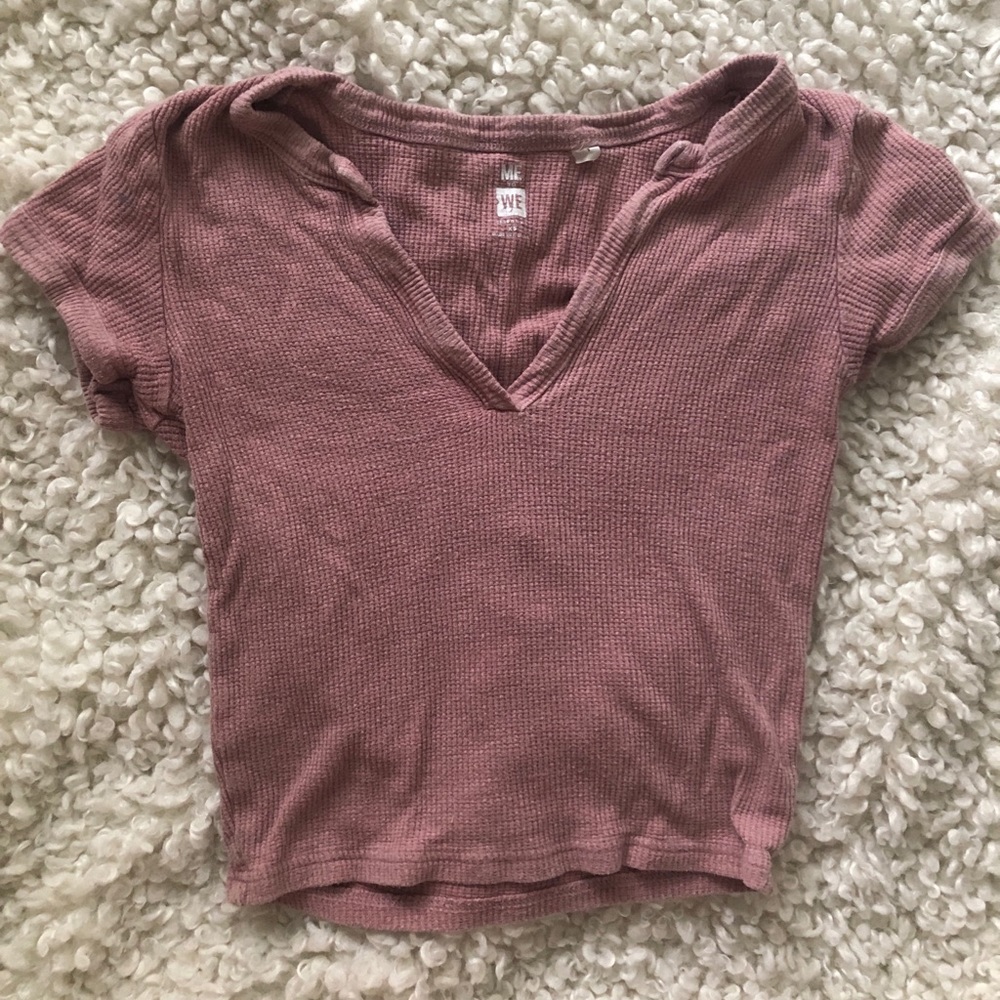Pacsun Pink Cropped Tee
